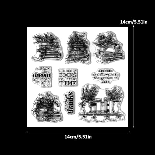 Clear Stamps and Metal Cutting Dies Set for Card Making Scrapbooking, DIY Craft Stamps and Dies Kit for Journaling, Albums, Greeting Cards, Holiday Cards, Birthday, Christmas (YX2035) - color: YX2035