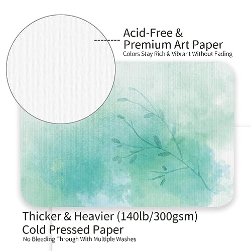 Funto 4x6 Blank Watercolor Paper Postcards, 50 Cards, 140lb/300gsm | 4x6 Heavyweight Watercolor Paper, Acid-Free 300gsm Cards for Painting, Thank You Notes, Greeting Cards and Handmade Art - style: 4x6 Postcards
