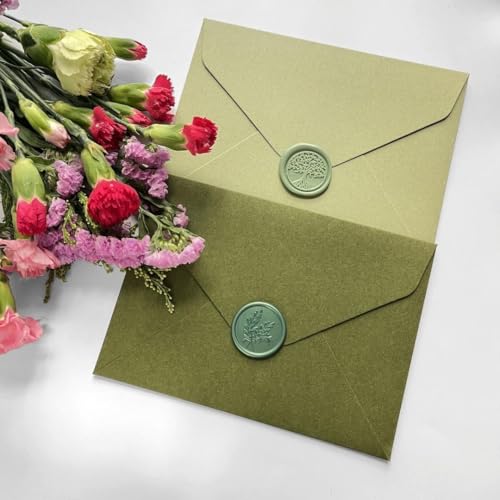 600pcs Sealing Wax Beads for Wax Seal Stamp, Perfect for Gift Sealing, Letter Sealing, Crafting Projects, Invitations Cards Sealing, Envelopes Sealing (Green) - color: Green
