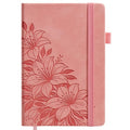 Lined Journal Notebook Hardcover Leather Bound 200 Pages A4 Pink Cute Diary - color: Pink, size: A4 200 Pages