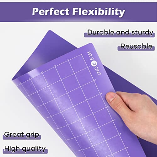HTVRONT Strong Grip Cutting Mat 12x12, 2 Pack, Quilting & Crafting - color: Purple, size: 12X12in