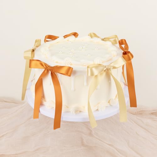 Keypan Champagne Satin Ribbon, 5/8 Inch, 50 Yards - color: Champagne, size: 5/8"