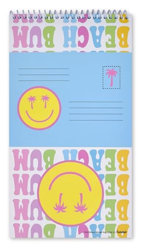 iscream Fold and Send Girls Stationery Card Pad with Seals - Beach Bum - color: Beach Bum