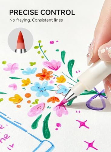 Arrtx Brush Pen 24 Colors for Journaling,Wear Resistance Tip