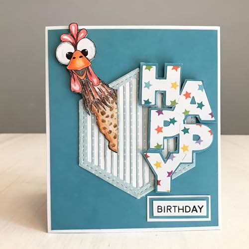 3D Backgrounds Frame Metal Cutting Die for Scrapbooking, Metal Die Cuts Stencils & Crafting Die Cut New Cutting Dies DIY Album Card Making Decor Paper Craft (Happy Birthday 4.7 x 3.7 in) - color: Happy Birthday 4.7 x 3.7 in