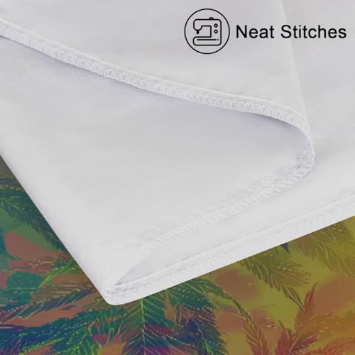 Satin Pillowcase for Hair and Skin, Standard Size Art Painting Leaves Decorative Pillow Sham with Envelope Closure Pillow Cover for Bedroom Hotel - color: Hemp Leaves, size: 20x26in