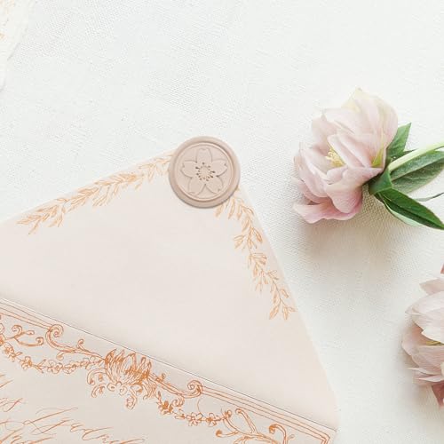 SHOWIN Glue Gun Sealing Wax Sticks for Wax Seal Stamp -Latte, Great for Wedding Invitations, Cards Envelopes, Snail Mails, Wine Packages, Christmas Gift Ideas, Pack of 10 - color: Latte