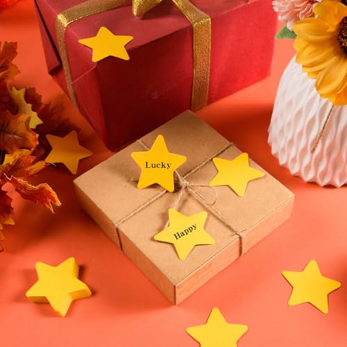 MixTeach 600 Pcs Small Paper Star Cutouts 2" Paper Stars Cut Outs Gold Star Shape Die Cuts Summer Classroom Decor for Bulletin Board DIY Craft Project Party Wall Decoration - color: Colorful