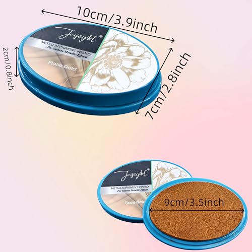 Metallic Pigment Ink Pad, Gold Shiny Ink for Rubber Stamping,Card Making,Scrapbooking & DIY Craft Projects,God Pigment Stamp Ink Pads - color: Gold