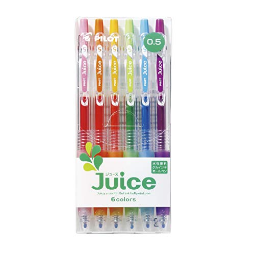 Pilot Juice Gel Ink Pen-0.5 mm-6color Standard - size: 6 Count (Pack of 1), style: Standart