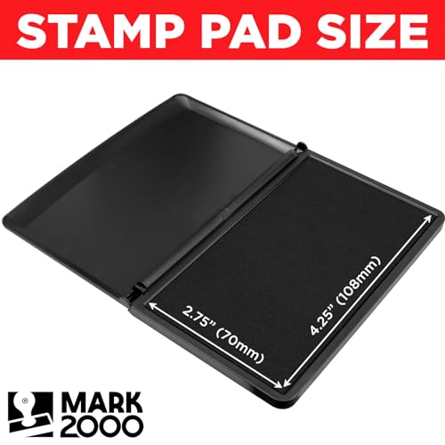 Mark 2000 Premium Green Self-Inking Refill Ink + Stamp Pad - 2" by 4" - Quality Felt Pad - color: Green, size: Ink bottle + (2" x 4") Stamp Pad