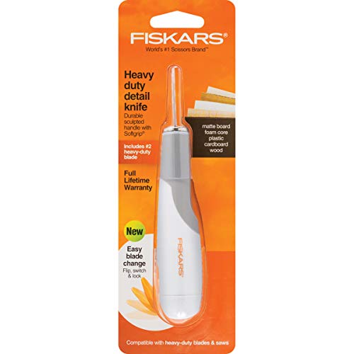 Fiskars Craft Detail Knife, Hobby Knife with No. 2 Blade, Multicolor