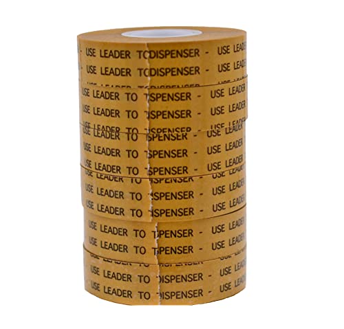 WOD General Purpose ATG Tape, 1/2 inch x 36 yds. (Set of 6 Rolls) Adhesive Transfer Tape Glider Refill Rolls Clear Adhesive on Gold Liner (Acid Free) RWATG20 - size: ATG Tape - 1/2" (6 Pack)