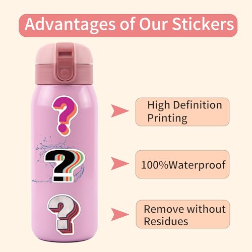 55PCS Cute Cloud Stickers for Scrapbooking Water Bottles Journaling, Rainbow Sticker for Kids Teens Adults Waterproof Vinyl Decals Kawaii Cartoon Stickers (Colourful-2) - color: Colourful-2