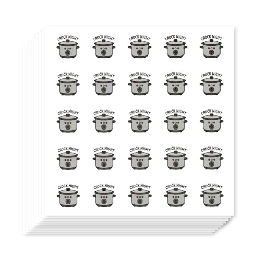 AHANDMAKER 500Pcs Kitchen Theme Planner Stickers Self-Adhesive Decals Slow Cookers Stickers for Planner Calendar Scrapbook Crafting Arts Gift Bag Seal Theme Party Decor - style: Kitchen theme