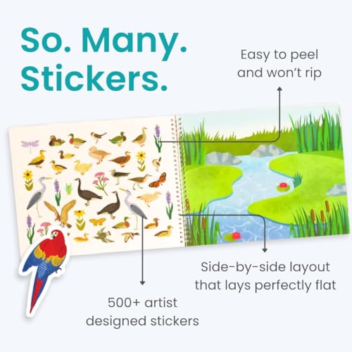 Cupkin Bird Coloring & Sticker Activity Book | 500+ Stickers - color: Birds