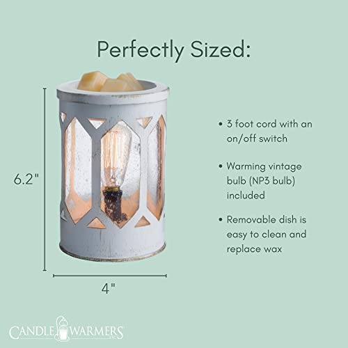 Candle Warmers Etc. Vintage Bulb Illumination Fragrance Warmer- Light-Up Warmer for Warming Scented Candle Wax Melts and Tarts to Freshen Room, Arbor - size: Arbor