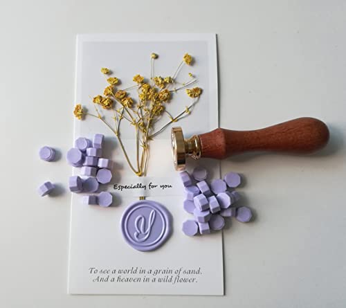 400 Pieces Sealing Wax Beads for Seal Stamp, PORXFLY Wax Seal Beads Great for Wedding Invitations, Wine Packages,Cards Envelopes, Gift Wrapping (Taro Purple) - color: Taro Purple