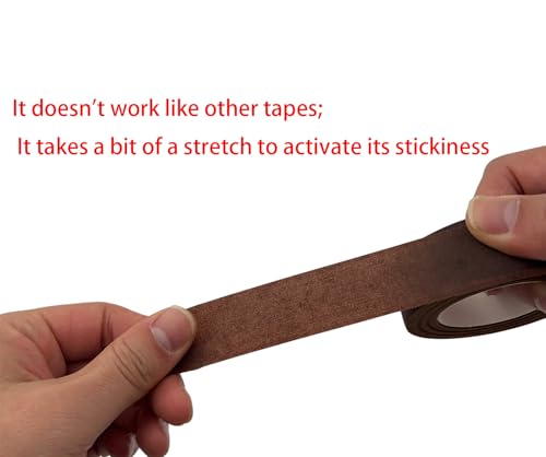 4 Rolls 1 Inch Wide Floral Tape Brown Flower Tape for Bouquet Stem Wrapping (4, Brown, 1 inch*30Yard) - color: Brown, size: 1 inch*30Yard