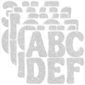 Bulletin Board Letters 74 PCS Glitter Letter Stickers Large 5 Inch, Silver - color: Silver, size: 5 Inch
