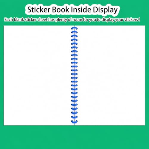 B5 Reusable Sticker Collecting Book Blank Sticker Album (Style J Dark Blue) - color: Style J Dark Blue