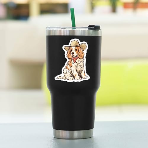 100 PCS Cocker Spaniel Stickers Pack – Waterproof Dog Decals for Water Bottles, Laptops, Phones, Notebook, Cars – Cool Vibrant Graphics for Cocker Spaniel Enthusiast - color: Cocker Spaniel