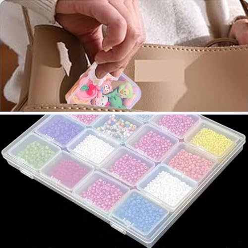 102pcs Bead Storage Containers, Bead Organizer Boxes And Craft Storage Boxes For Bracelet Making Diy Jewelry Craft Nails, Bracelets, Jewelry, Diamonds, Clay Beads, Screws(6 Pack 96pcs) - color: 6 Pack 96pcs(1.93x1.65x0.95inch)