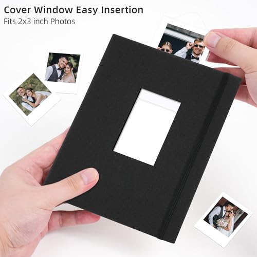 Vienrose Mini Polaroid Photo Album 208 Photos 2x3 Inch Black 1 PACK - color: Black, size: 1 PACK