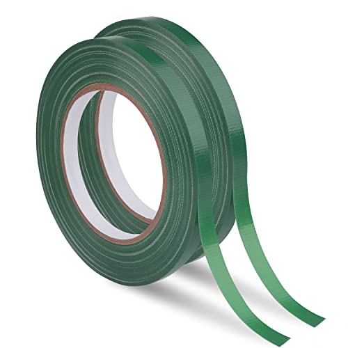 2 Rolls Green Floral Tape 0.4IN×33Yd Waterproof Florist Tape for Crafts - size: 2 rolls/0.4in