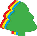 SHAPES ETC. 5.5" x 5.5" Evergreen Tree Creative Foam Cut-Outs, 15-Count - color: Assorted Foam Tree