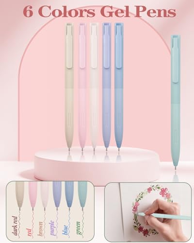 JIZHIYUAN 54PC Aesthetic School Supplies with Pink Pencil Case for Students - color: Pink