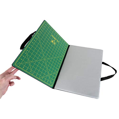 Dritz Omnigrid Fold-Away Cutting & Pressing Station, 13' x 19', Black - size: 19"L x 0.8"W