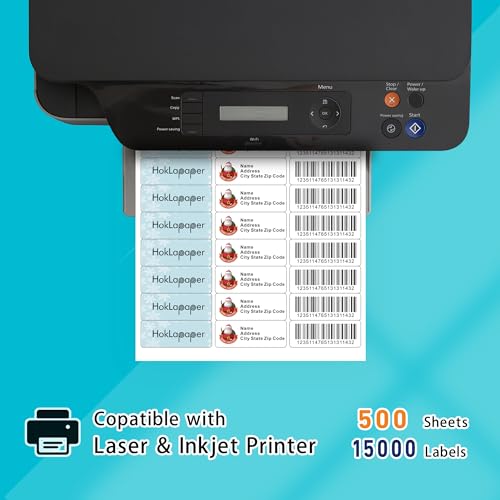 1"x2-5/8"Mailing Address Labels,15000 Sticker Labels(500 Sheets) - size: 1"x2-5/8" Labels (500 Sheets)