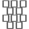 Beistle Filmstrip Photo Fun Frames – 12 Movie Night Photo Booth Props