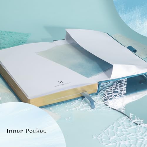 MGGAO Lined Journal Notebook for Women Men, A5 Aesthetic Notebook - color: Blue, size: Lined