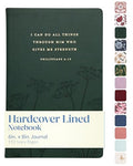 Eccolo Christian Journal Notebook Hardcover Lay Flat 192 Ivory Lined Pages - color: Dark Green, size: 6X8