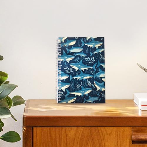 CRASPIRE Reusable Sticker Collection Book 40 Pages Shark Album Sticker Storage 8.26x5.82In Double-Sided Waterproof Blank Pasteable Notebook with Tools for Adults Release Paper Holder Saver Organizer - style: Shark-035