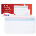 ACSTEP #10 100 Pack Double Window Security Envelopes 4-1/8 x 9-1/2 White - size: #10 No Window 100Count