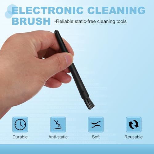 PATIKIL 3pcs ESD Brush Electronic Cleaning Brush Set with 18x11mm Bristles - size: 18 x 11 mm / 0.71 x 0.43 Inch
