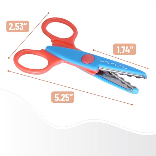 Mr. Pen- Craft Scissors Decorative Edge, 6 Pack, Pastel Colors - color: Pastel