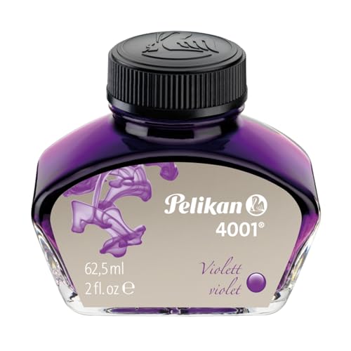 Pelikan 4001 Bottled Ink for Fountain Pens, Violet, 62.5ml, 1 Each (329193) - color: Violet, size: 2.1 fl oz