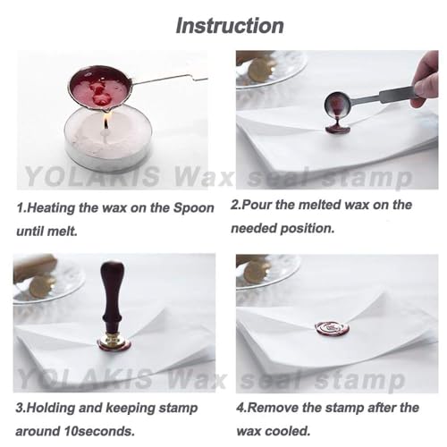 YOLAKIS Botanical Frame Wax Seal Stamp 3D Embossed with Rosewood Handle Vintage Floral Photo Frame Wax Stamp Ideal for Wedding Invites Gift Wrapping Envelopes & Christmas Cards Decor - size: 3D Frame Stamp, style: 3D Frame Stamp 07