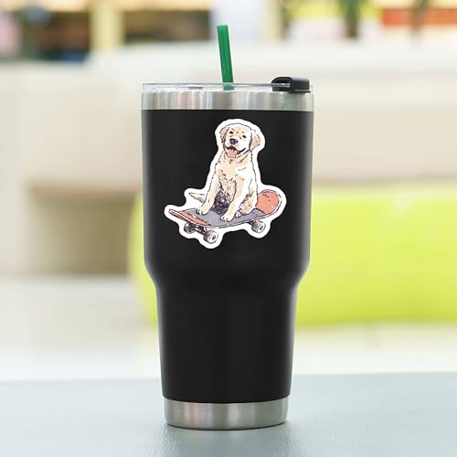 100 PCS Labrador Retriever Stickers Pack – Waterproof Dog Decals for Water Bottles, Laptops, Phones, Notebook, Cars – Cool Vibrant Graphics for Labrador Retriever Enthusiast - color: Labrador Retriever