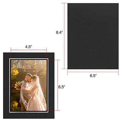 Golden State Art, Paper Picture Frames With Easel, 5X7, 25 Pack | Black with Silver Lining, Photo Frame Cards, DIY Cardboard - color: Black/Silver Lining, size: 25 Pack