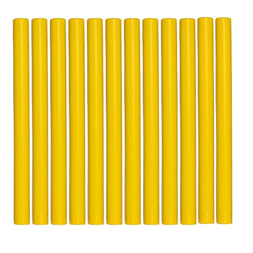 12PCS Yellow Sealing Wax Sticks for Wax Seal Stamp, YOSENLING Seal Wax Sticks for Glue Gun,Great for Wedding Invitations, Wine Packages,Cards Envelopes, Gift Wrapping (Yellow) - color: Yellow