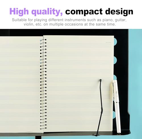 ZeriLion 100 Pages Blank Sheet Music Notebook - Staff Manuscript Paper Book 10.24"x7.5" - Music Composition & Notation Manuscript Paper for Musicians, Songwriters