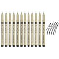 PATIKIL Fineliner Pens, 0.2mm Fine Points Drawing Pen Waterproof Inking Markers Liner Artist Watercolor Supplies Drawing Kit for Adult Sketching Journaling, Pack of 12 - style: 0.2mm Fine Points