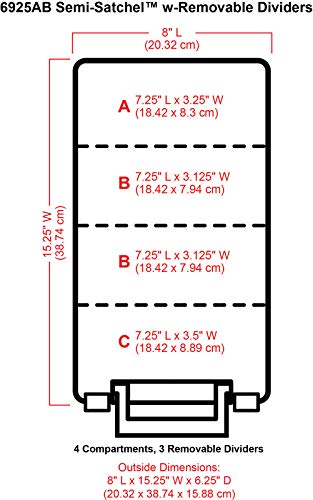 ArtBin Semi Satchel Portable Craft Organizer with 3 Dividers - Clear Plastic Storage Case for Art & Craft Supplies - color: Gold, size: Pack of 1