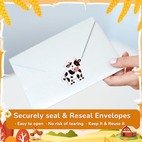 Qeeenar 500 Pcs Farm Animal Stickers Roll, Reward Decals for Kids | 8 Cute Designs, Suitable for Teacher Rewards, Classroom Party Favor, Scrapbooking Decoration, Motivational Incentive Stickers - style: Farm Animal