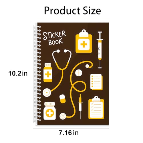 B5 Reusable Sticker Collecting Book Blank Sticker Album (Style F Brown) - color: Style F Brown